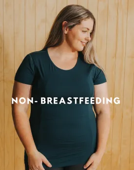 ** CLEARANCE ** Non BF - Women's Bamboo Tee - Workout Tee Peacock