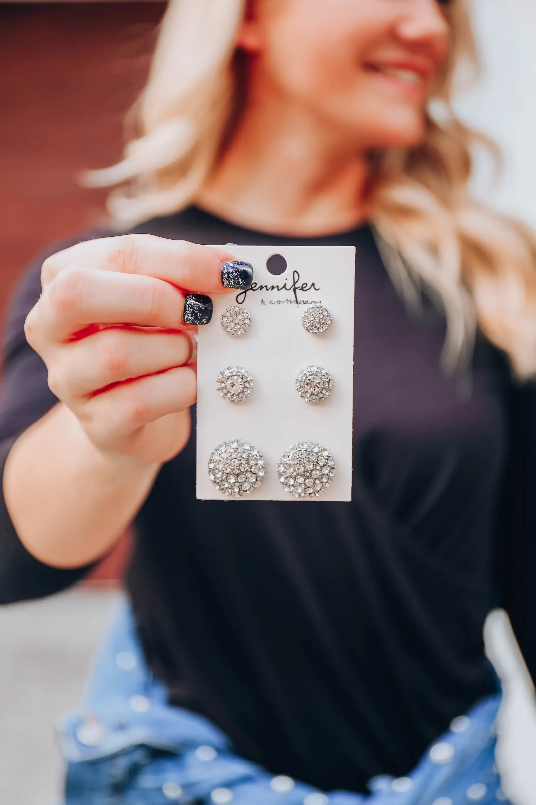 Ada Earring Set - Silver