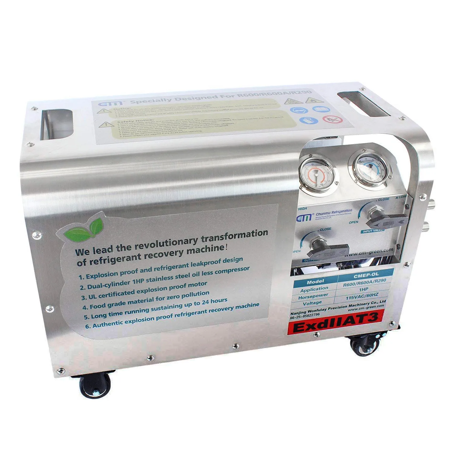 CMEP-OL Oil-less Explosion Proof Recovery Pump - Gen3