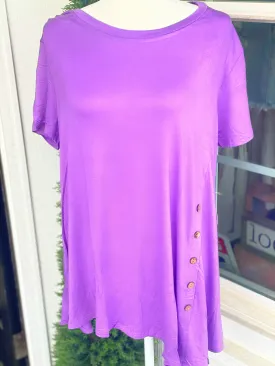 Elevated Basic Button Top (Plus)
