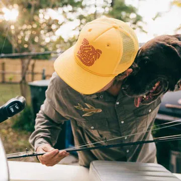 Gator Palm Snapback : Gold