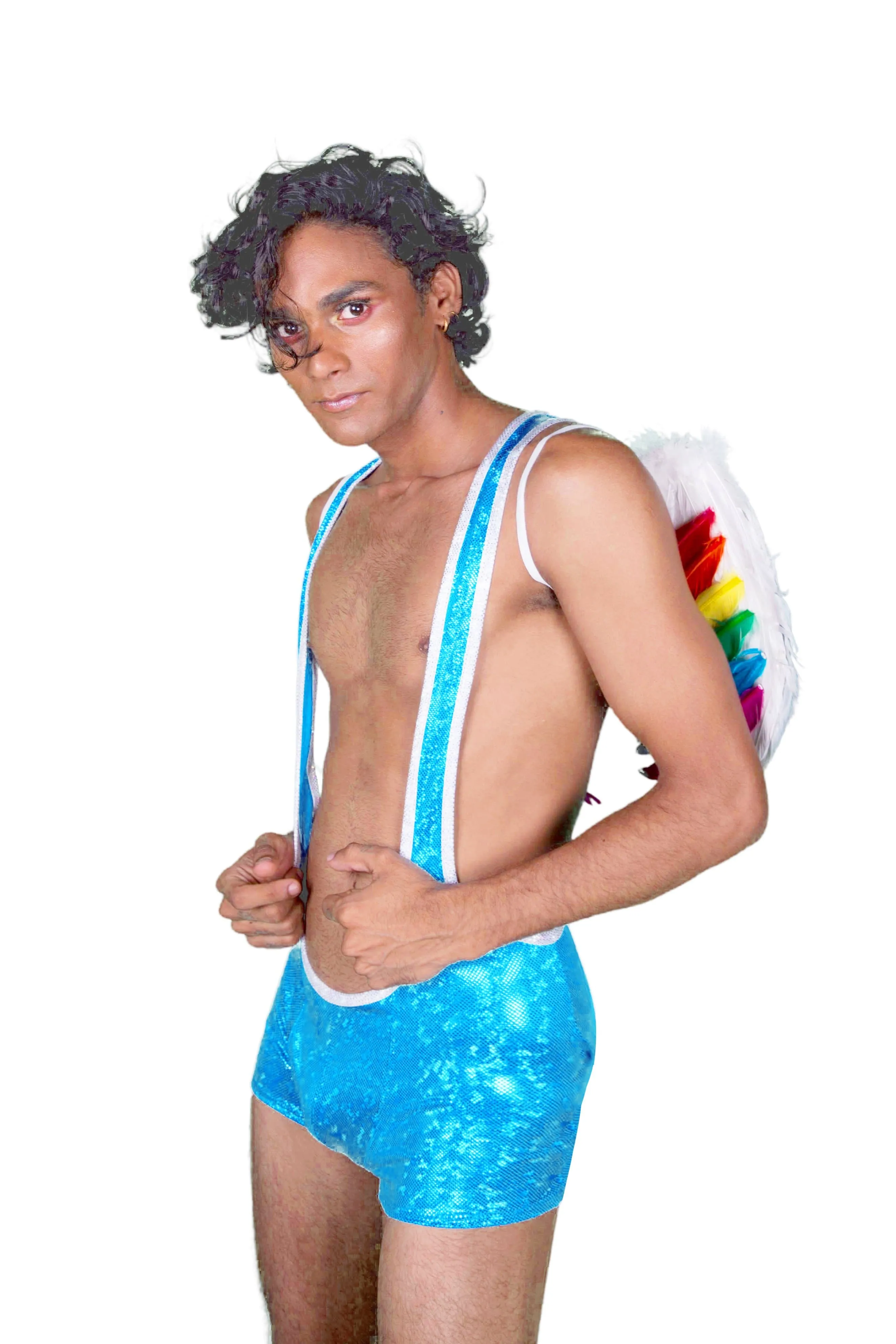 Holographic Mens Wrestling Singlet | 13 Colors