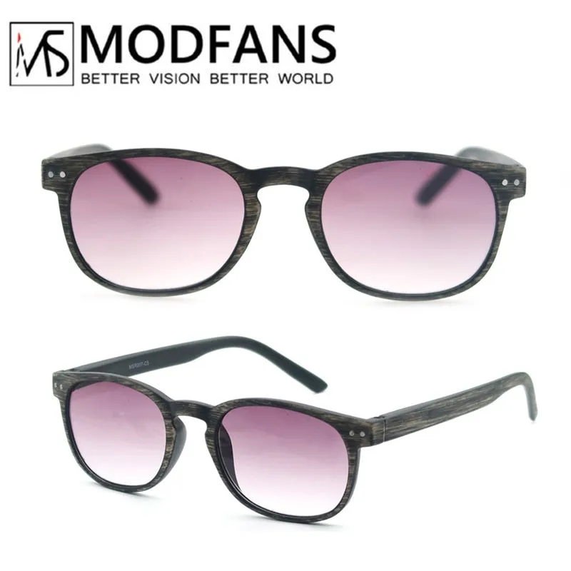 Modfans Unisex Full Rim Round Polycarbonate Reading Glasses R062