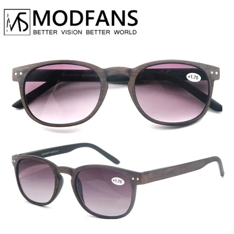 Modfans Unisex Full Rim Round Polycarbonate Reading Glasses R062