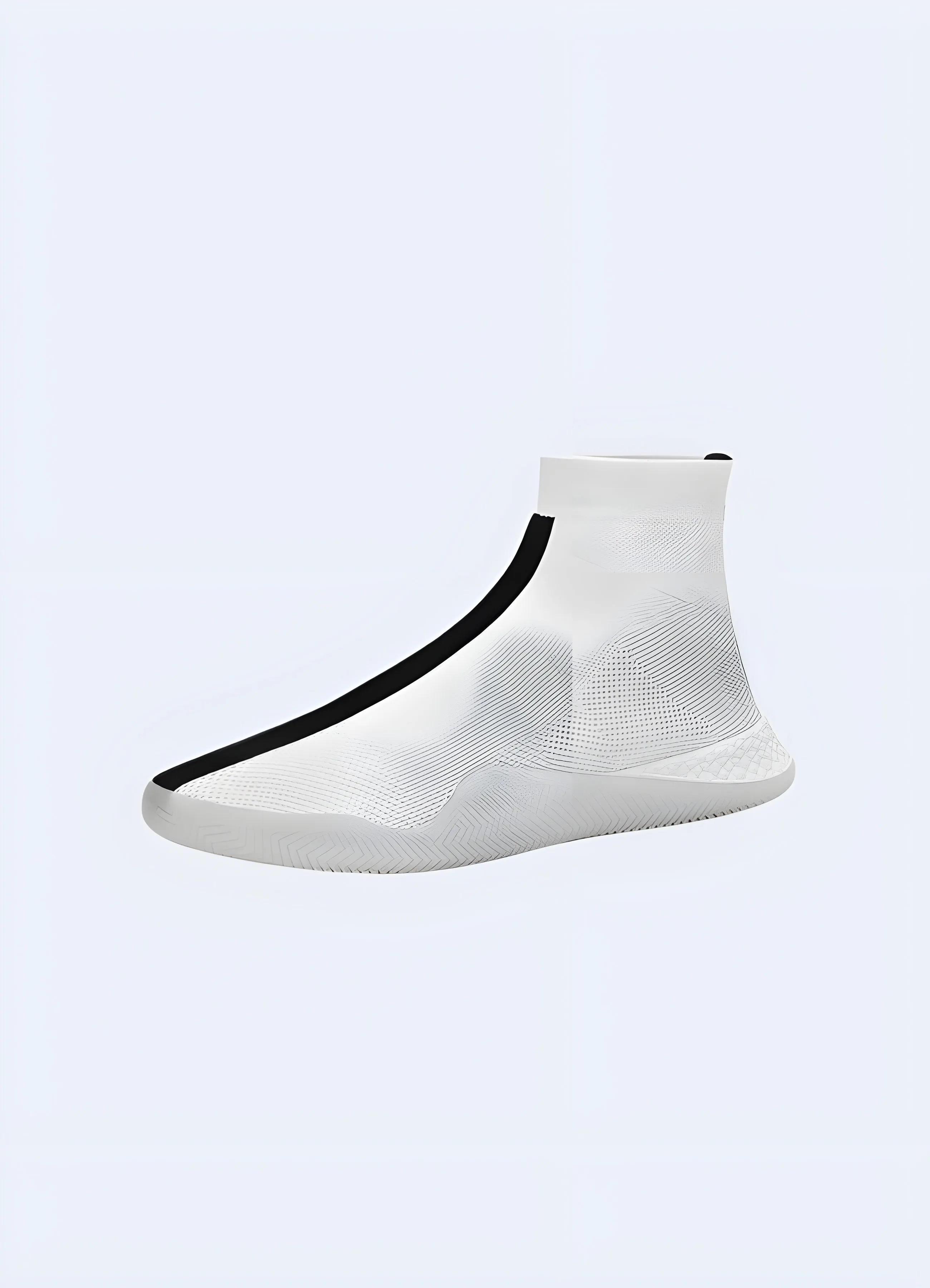 No Laces White Tech Sneakers