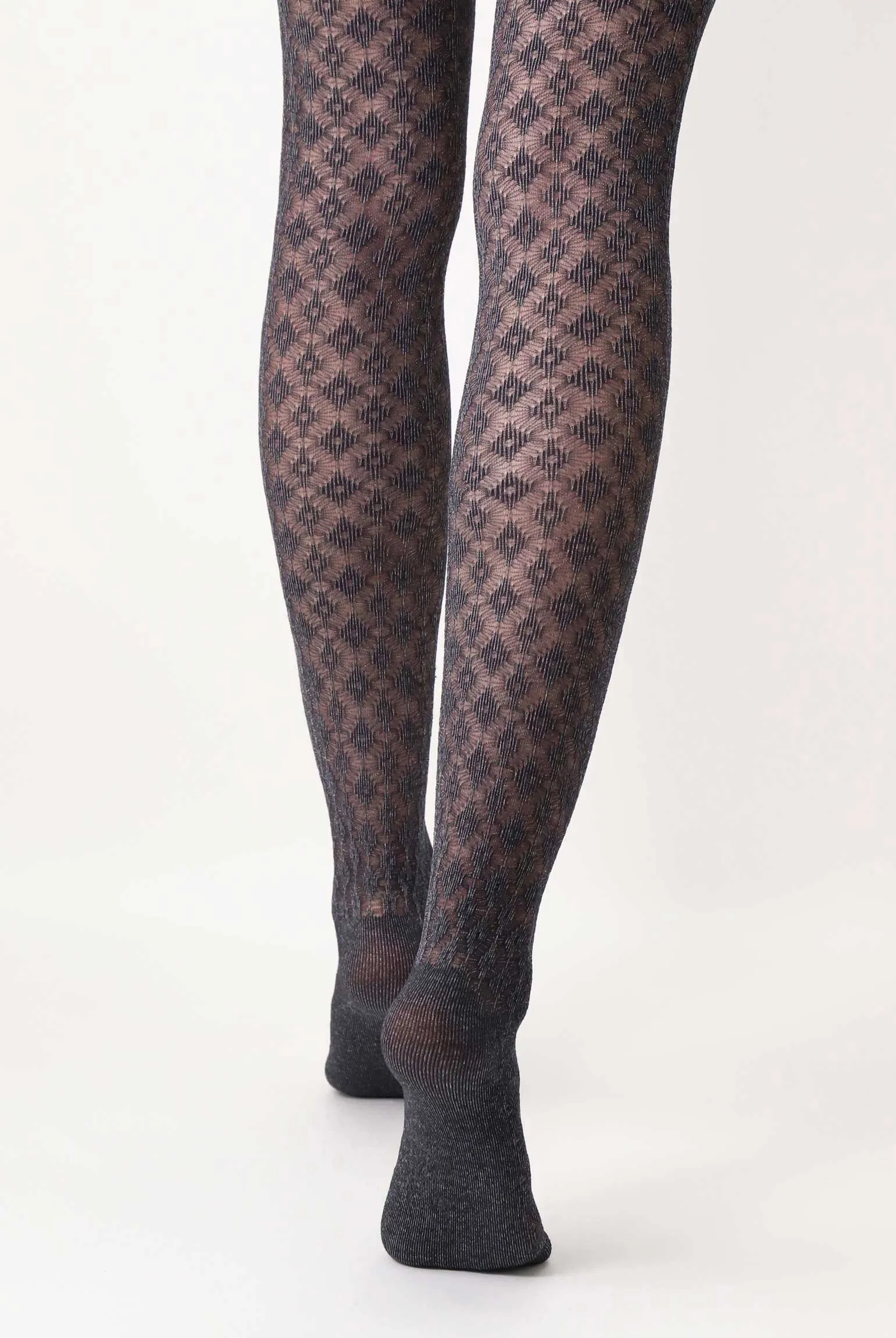 Oroblu Eco Sneakers Crochet Effect Semi Sheer Tights