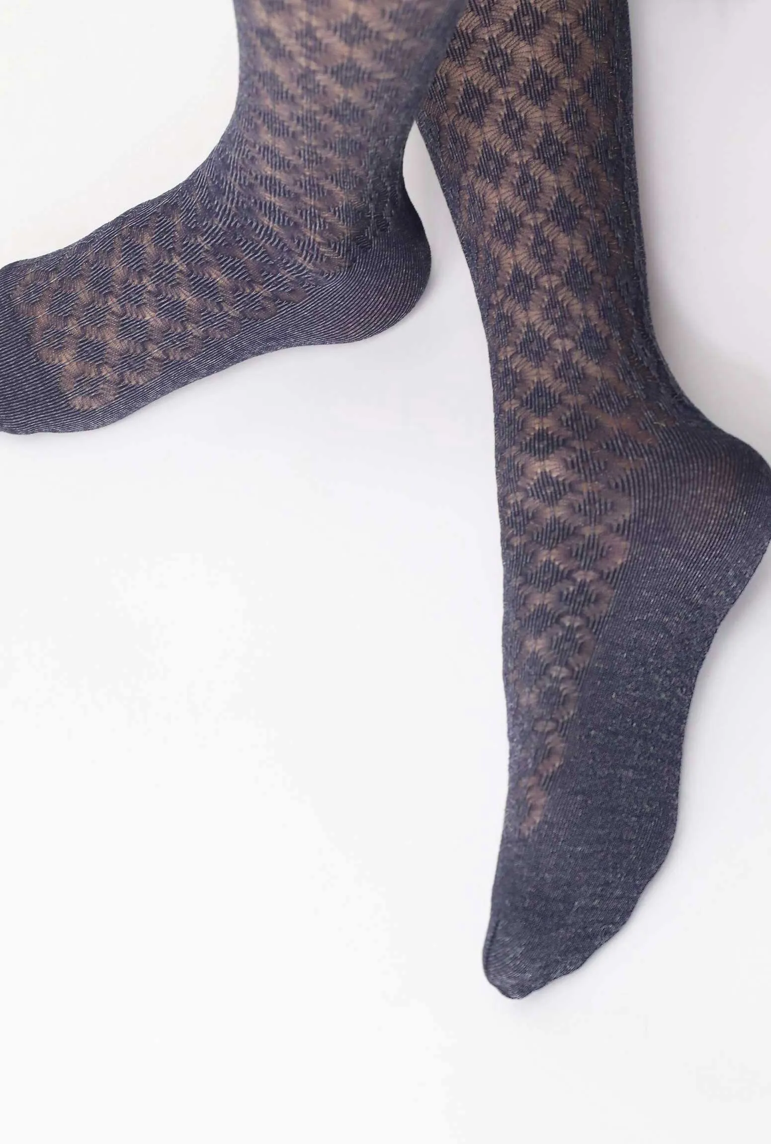 Oroblu Eco Sneakers Crochet Effect Semi Sheer Tights