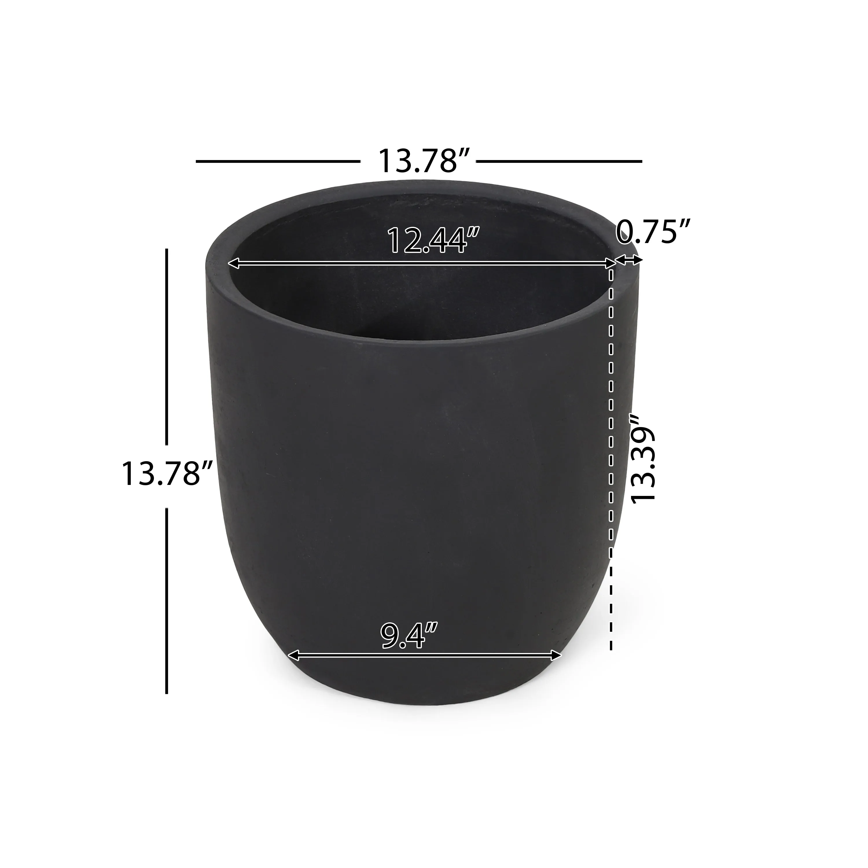 Rochelle Outdoor Lightweight Concrete Planter
