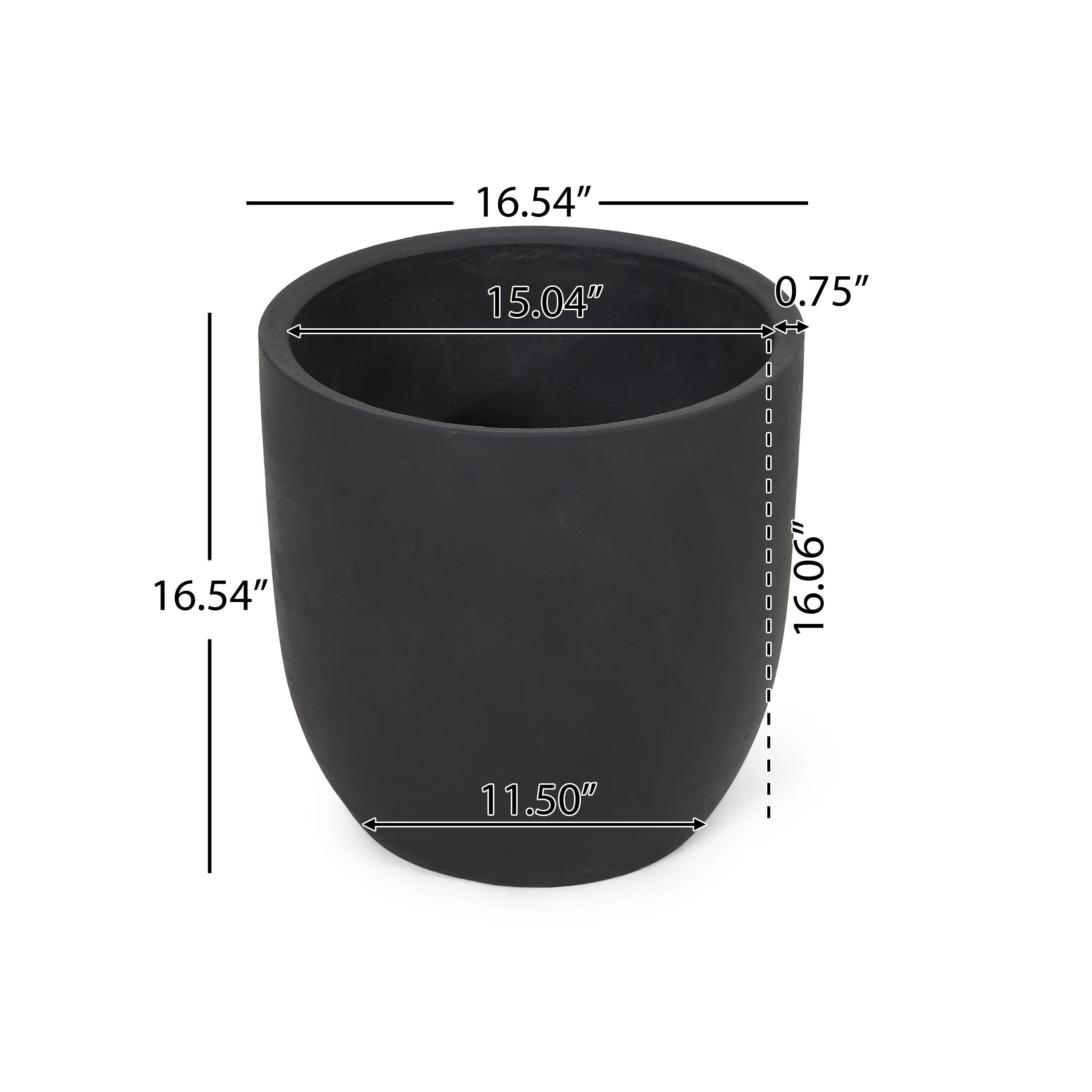 Rochelle Outdoor Lightweight Concrete Planter